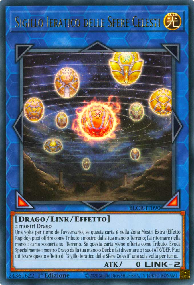 BLCR-IT090 Sigillo Ieratico delle Sfere Celesti Ultra Rara 1a Edizione (IT) -NEAR MINT-