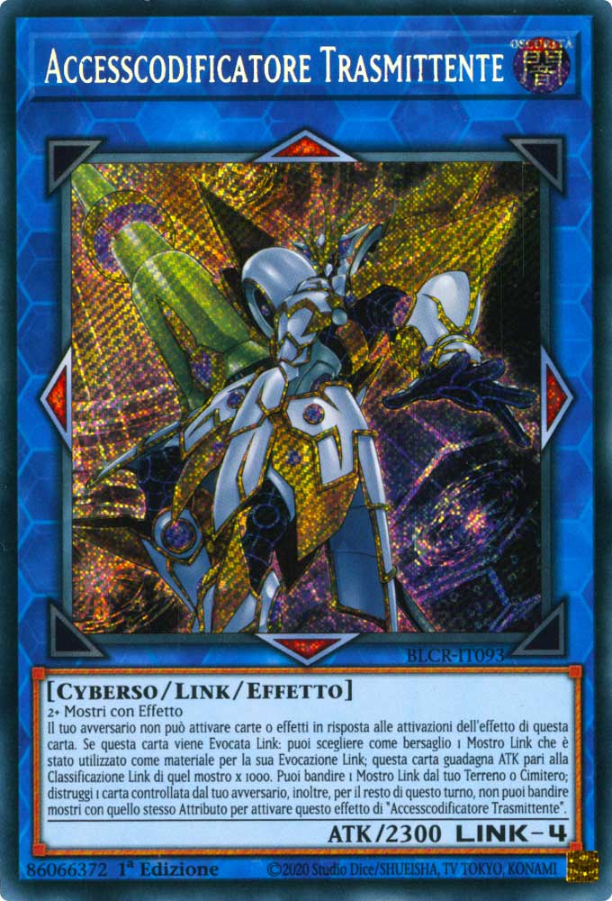 BLCR-IT093 Accesscodificatore Trasmittente Rara Segreta 1a Edizione (IT) -NEAR MINT-