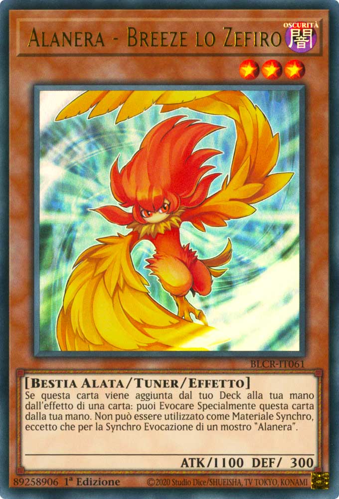 BLCR-IT061 Alanera - Breeze lo Zefiro Ultra Rara 1a Edizione (IT) -NEAR MINT-
