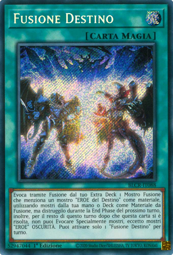 BLCR-IT088 Fusione Destino Rara Segreta 1a Edizione (IT) -NEAR MINT-