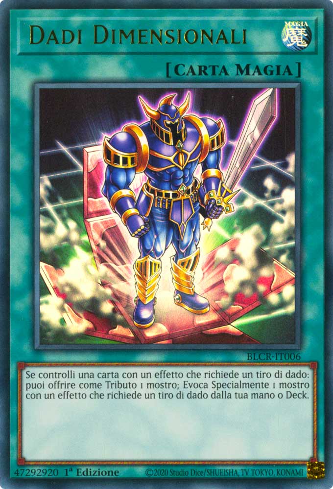 BLCR-IT006 Dadi Dimensionali Ultra Rara 1a Edizione (IT) -NEAR MINT-