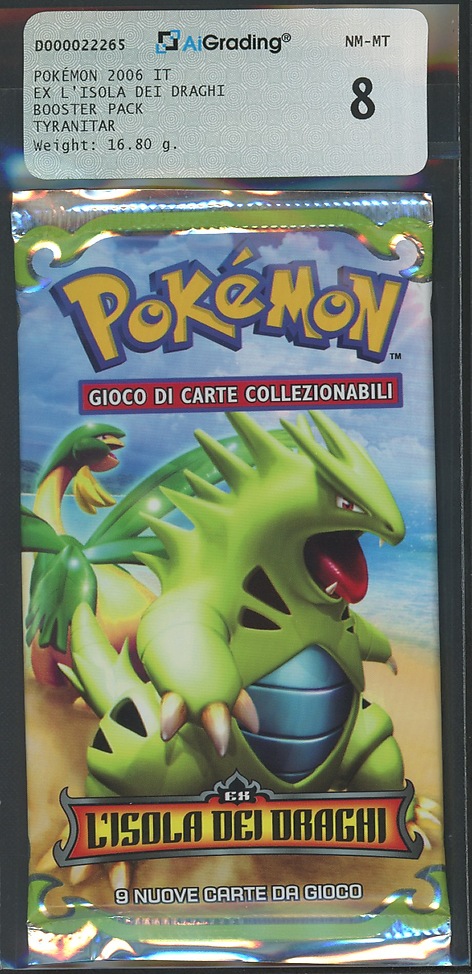 EX L'Isola dei Draghi busta 9 carte Artwork Tyranitar e Tropius (IT) / AIG 8.0