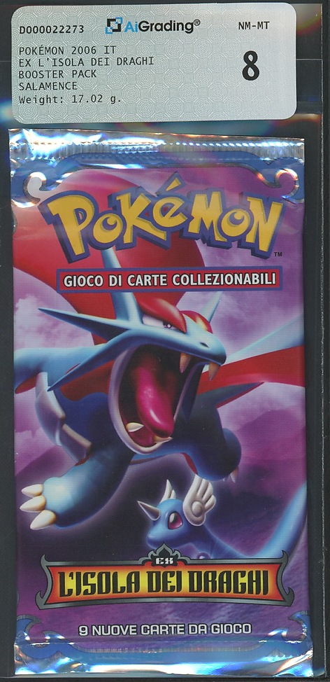 EX L'Isola dei Draghi busta 9 carte Artwork Salamence e Dragonair (IT) / AIG 8.0