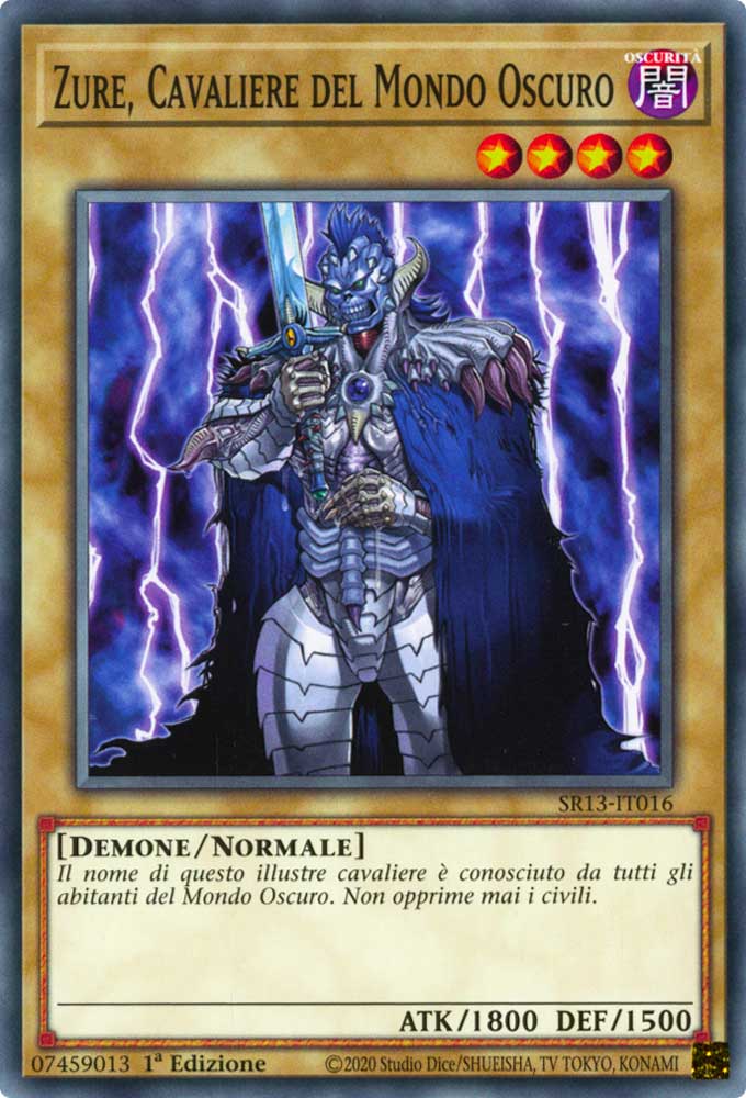 SR13-IT016 Zure, Cavaliere del Mondo Oscuro Comune 1a Edizione (IT) -NEAR MINT-