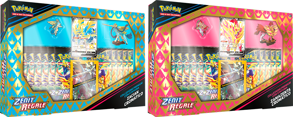 Zenit Regale Collezione Premium con statuina Zacian Cromatico/Zamazenta Cromatico assortito (IT)