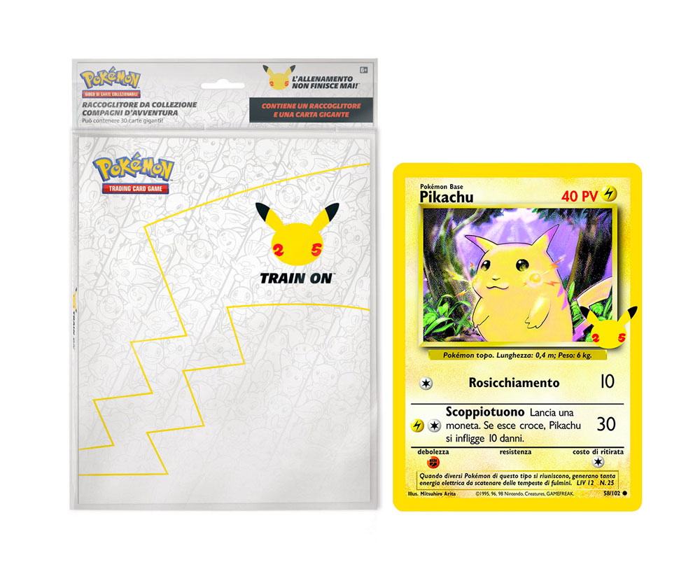 Gran Festa Binder per carte giganti + carta oversize di Pikachu