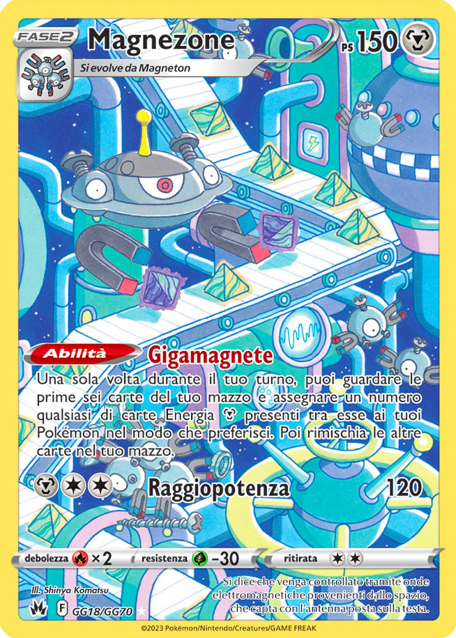 GG18 / GG70 Magnezone Rara Galarian Gallery foil (IT) -NEAR MINT-