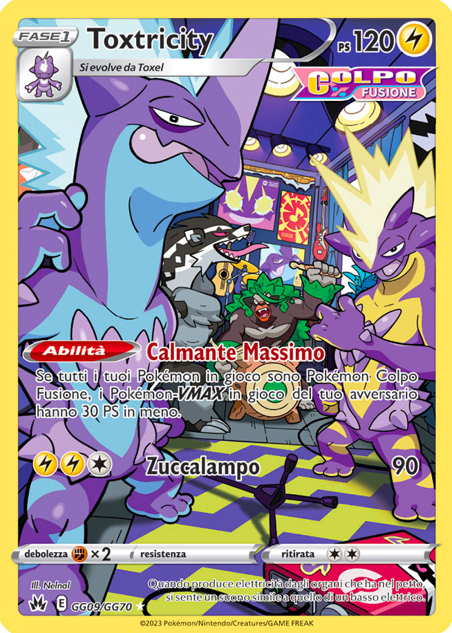 GG09 / GG70 Toxtricity Rara Galarian Gallery foil (IT) -NEAR MINT-