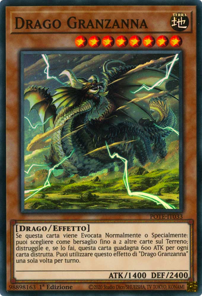 POTE-IT033 Drago Granzanna Super Rara 1a Edizione (IT) -NEAR MINT-