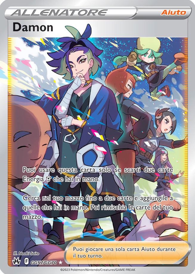GG57 / GG70 Damon Ultra Rara Galarian Gallery foil (IT) -NEAR MINT-