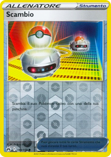 144 / 159 Scambio Comune foil reverse (IT) -NEAR MINT-