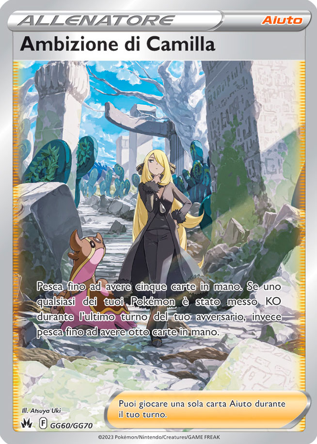 GG60 / GG70 Ambizione di Camilla Ultra Rara Galarian Gallery foil (IT) -NEAR MINT-