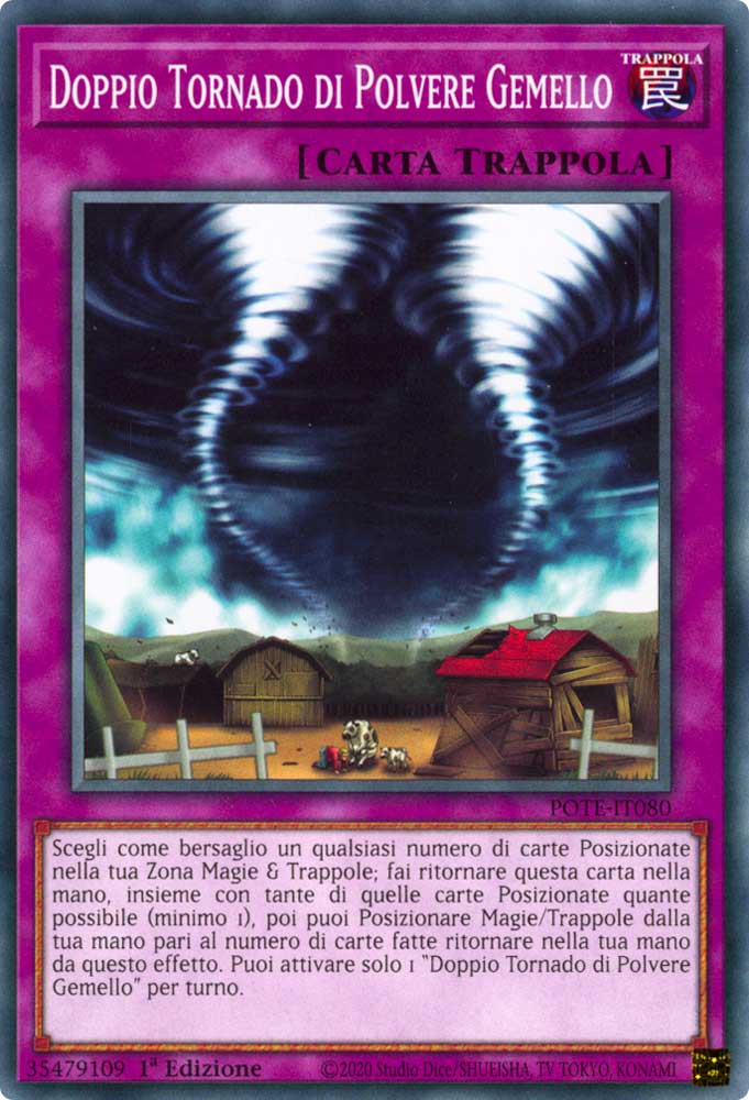 POTE-IT080 Doppio Tornado di Polvere Gemello Comune 1a Edizione (IT) -NEAR MINT-