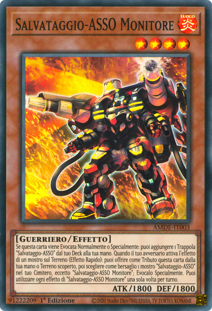 AMDE-IT003 Salvataggio-ASSO Monitore Super Rara 1a Edizione (IT) -NEAR MINT-