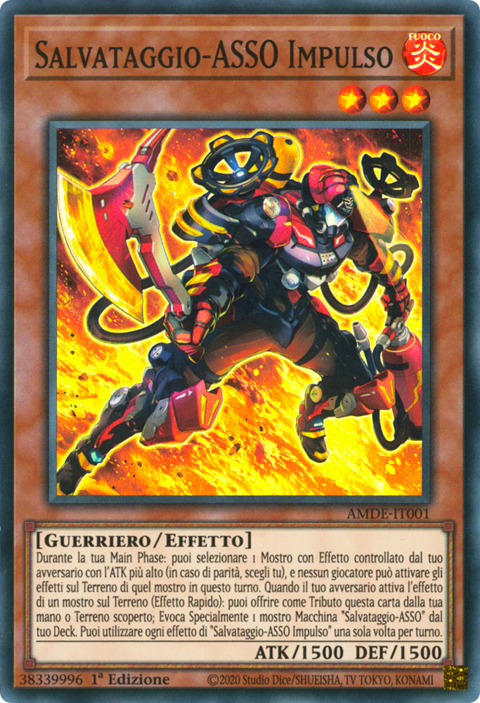 AMDE-IT001 Salvataggio-ASSO Impulso Super Rara 1a Edizione (IT) -NEAR MINT-