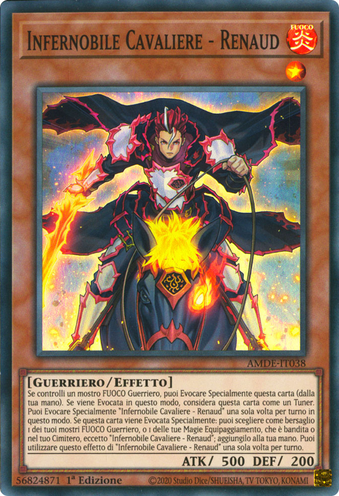 AMDE-IT038 Infernobile Cavaliere - Renaud Super Rara 1a Edizione (IT) -NEAR MINT-
