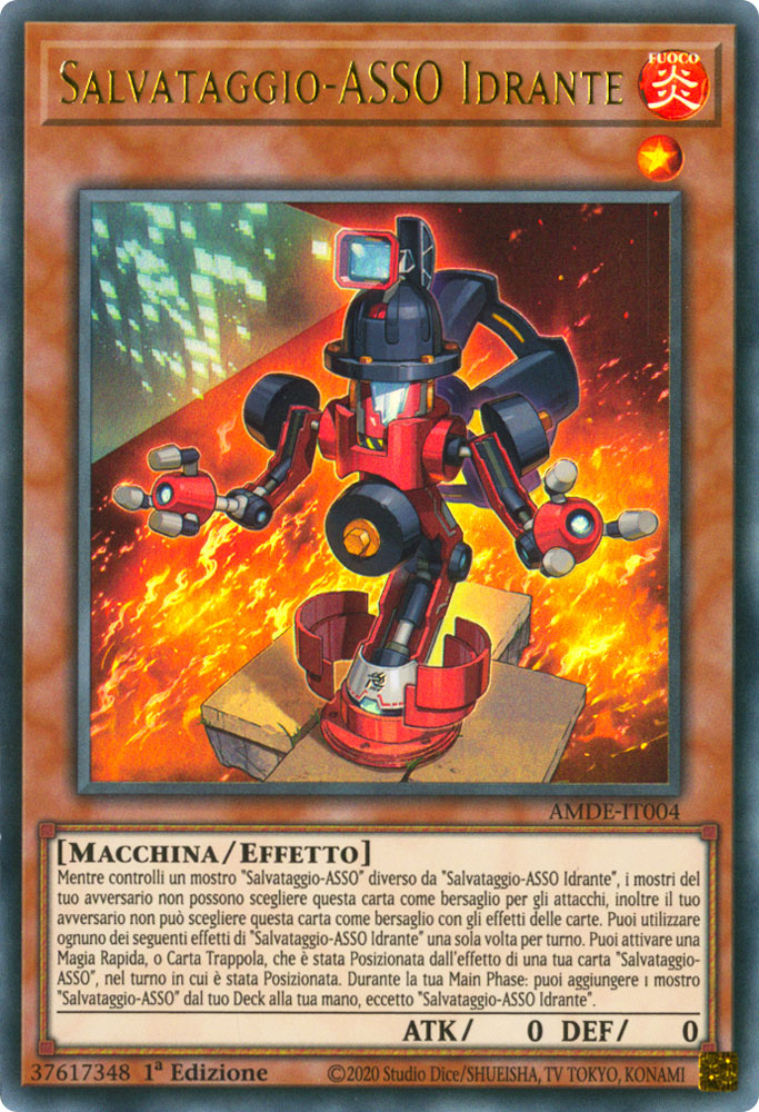 AMDE-IT004 Salvataggio-ASSO Idrante Ultra Rara 1a Edizione (IT) -NEAR MINT-