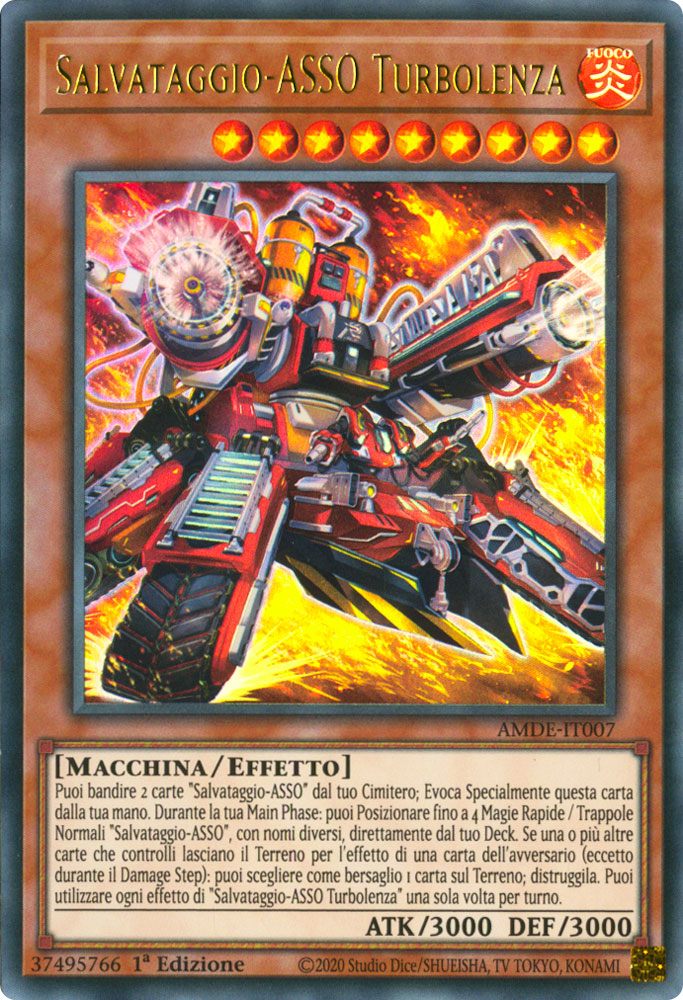 AMDE-IT007 Salvataggio-ASSO Turbolenza Ultra Rara 1a Edizione (IT) -NEAR MINT-