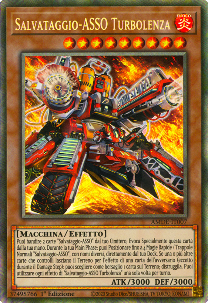 AMDE-IT007 Salvataggio-ASSO Turbolenza Rara Collector 1a Edizione (IT) -NEAR MINT-
