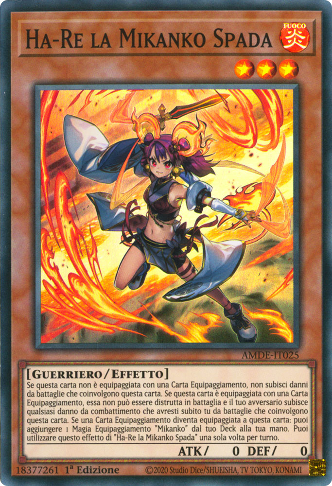 AMDE-IT025 Ha-Re la Mikanko Spada Super Rara 1a Edizione (IT) -NEAR MINT-