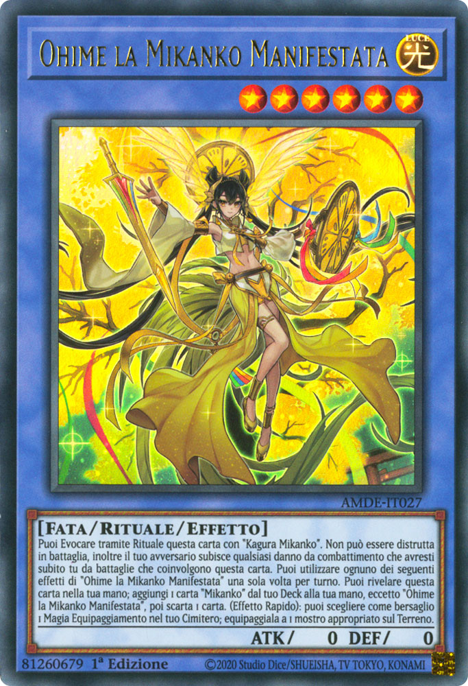 AMDE-IT027 Ohime la Mikanko Manifestata Ultra Rara 1a Edizione (IT) -NEAR MINT-