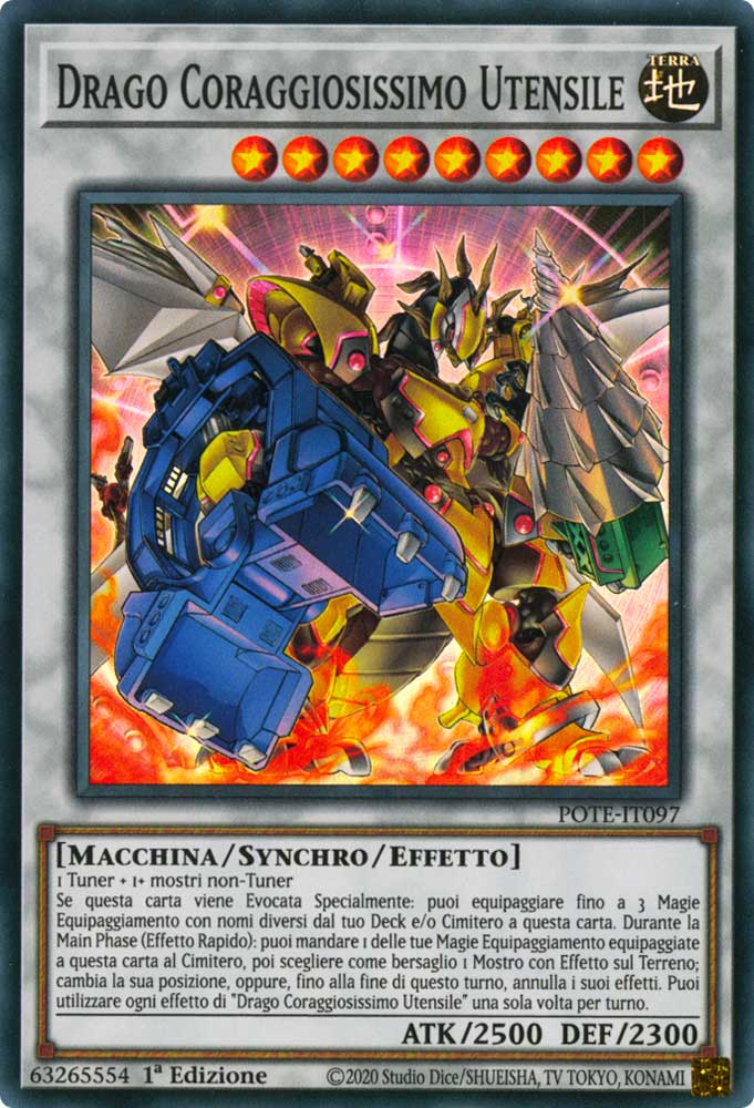 POTE-IT097 Drago Coraggiosissimo Utensile Super Rara 1a Edizione (IT) -NEAR MINT-