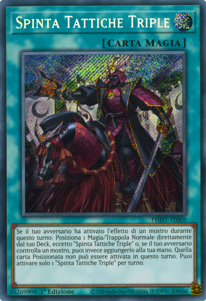 PHHY-IT069 Spinta Tattiche Triple Rara Segreta 1a Edizione (IT) -NEAR MINT-