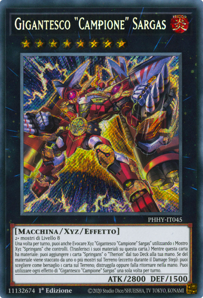 PHHY-IT045 Gigantesco "Campione" Sargas Rara Segreta 1a Edizione (IT) -NEAR MINT-