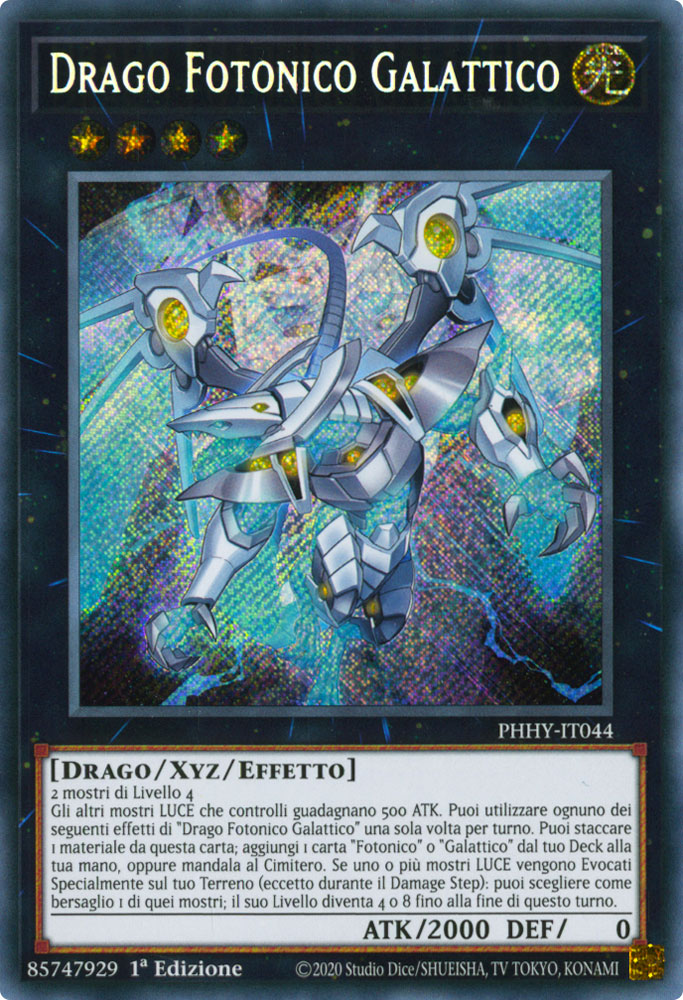PHHY-IT044 Drago Fotonico Galattico Rara Segreta 1a Edizione (IT) -NEAR MINT-