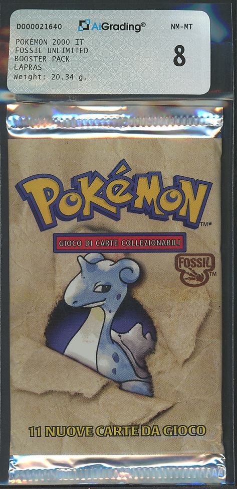 Fossil busta 11 carte unlimited Artwork Lapras (IT) / AIG 8.0