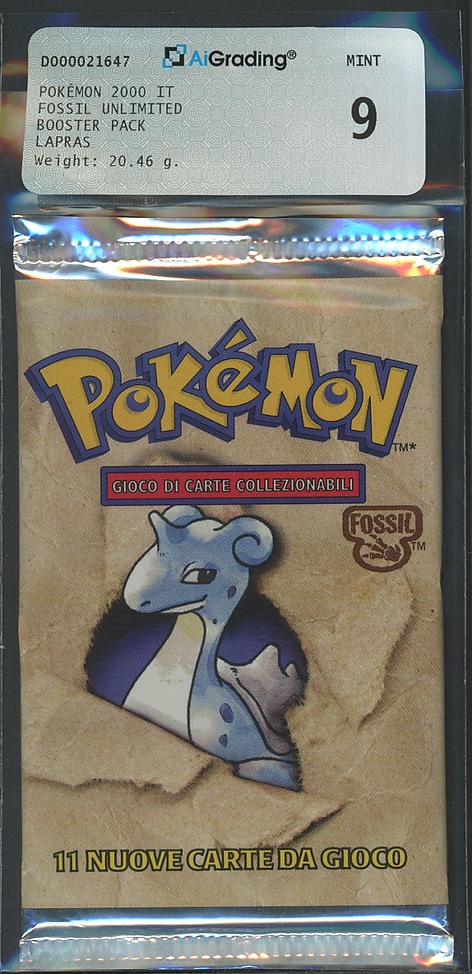 Fossil busta 11 carte unlimited Artwork Lapras (IT) / AIG 9.0
