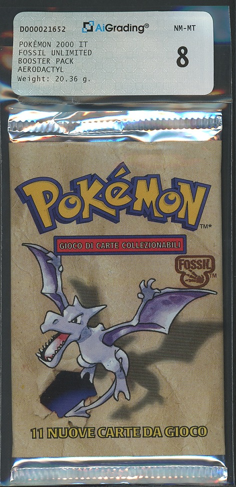 Fossil busta 11 carte unlimited Artwork Aerodactyl (IT) / AIG 8.0