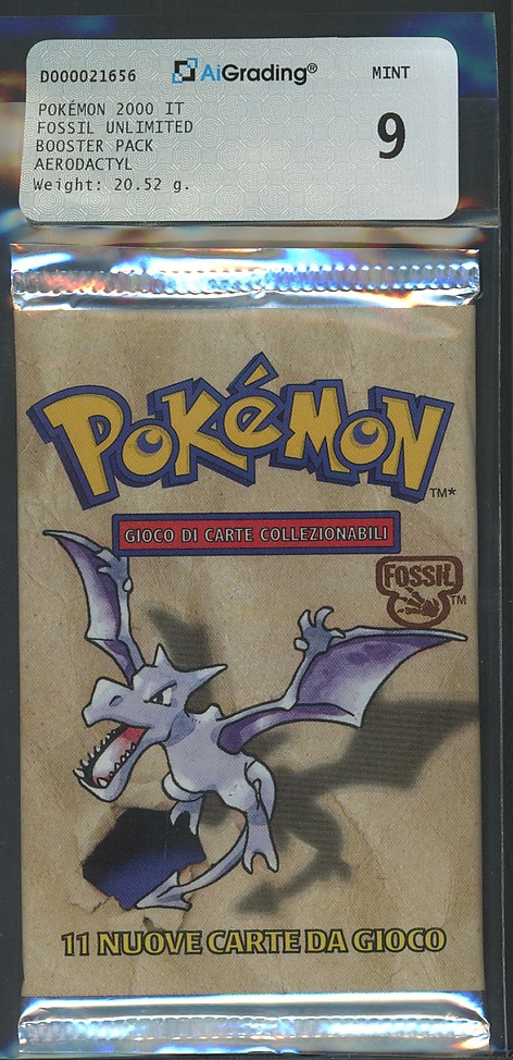 Fossil busta 11 carte unlimited Artwork Aerodactyl (IT) / AIG 9.0