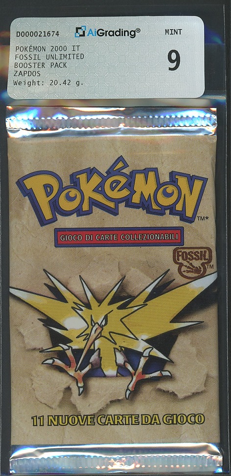 Fossil busta 11 carte unlimited Artwork Zapdos (IT) / AIG 9.0