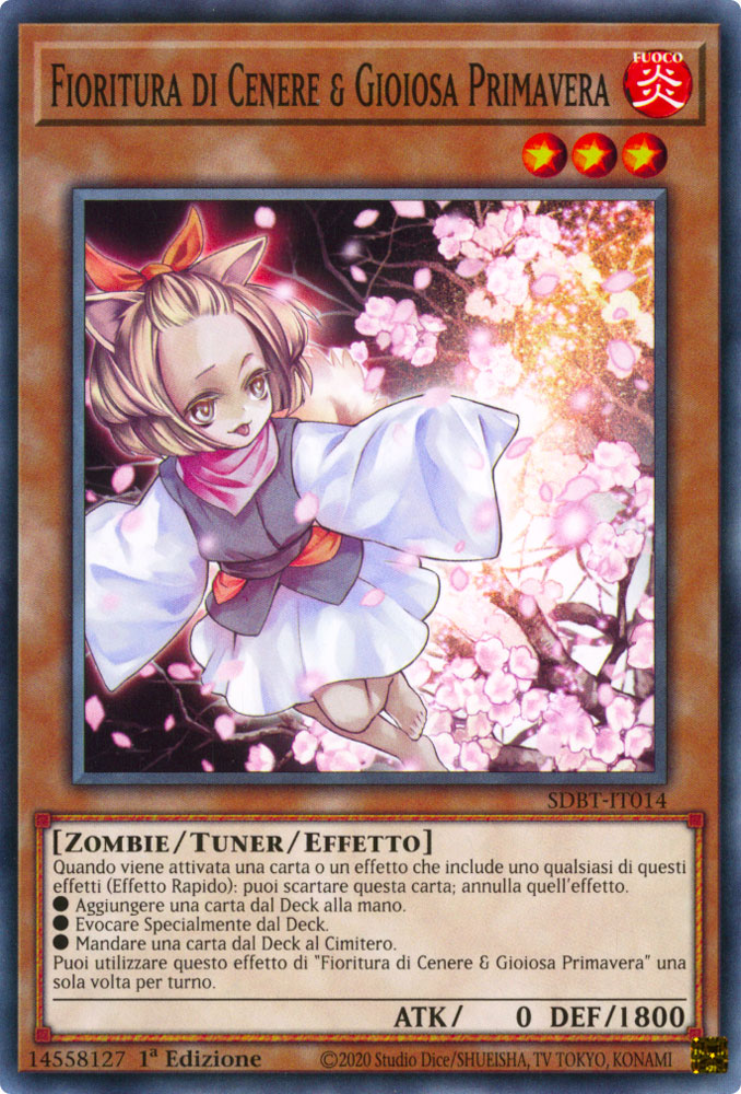 SDBT-IT014 Fioritura di Cenere & Gioiosa Primavera Comune 1a Edizione (IT) -NEAR MINT-
