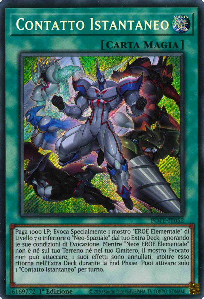 POTE-IT052 Contatto Istantaneo Rara Segreta 1a Edizione (IT) -NEAR MINT-