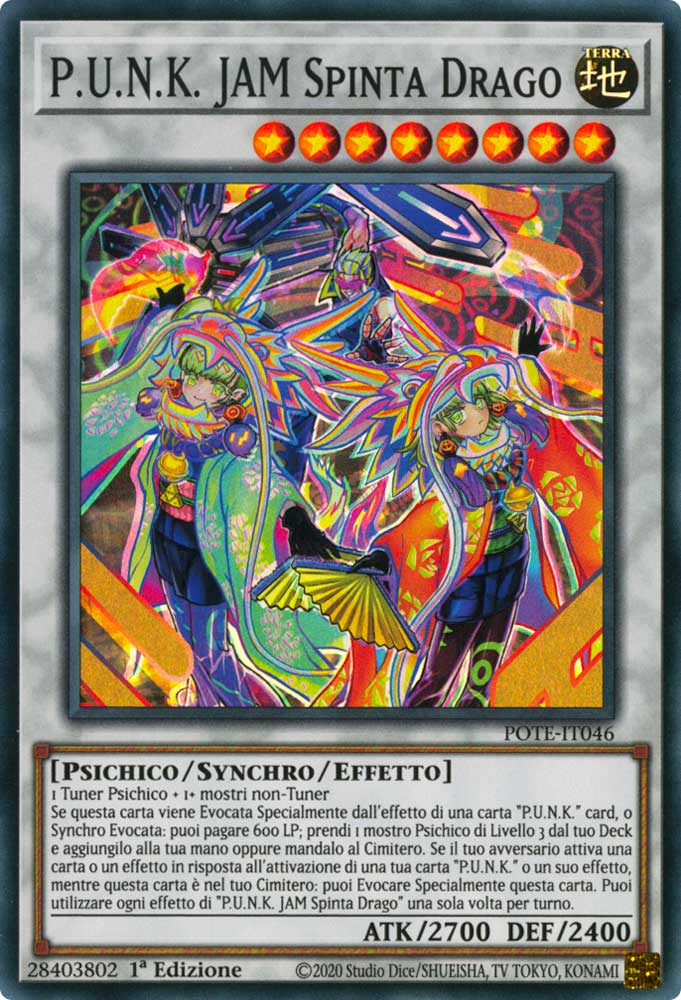 POTE-IT046 P.U.N.K. JAM Spinta Drago Super Rara 1a Edizione (IT) -NEAR MINT-