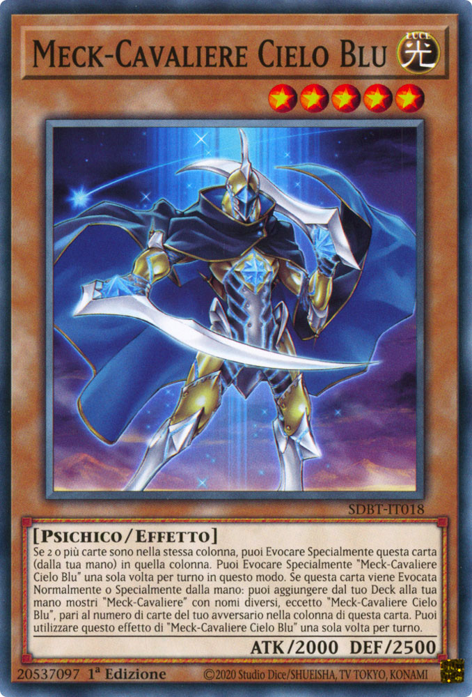 SDBT-IT018 Meck-Cavaliere Cielo Blu Comune 1a Edizione (IT) -NEAR MINT-