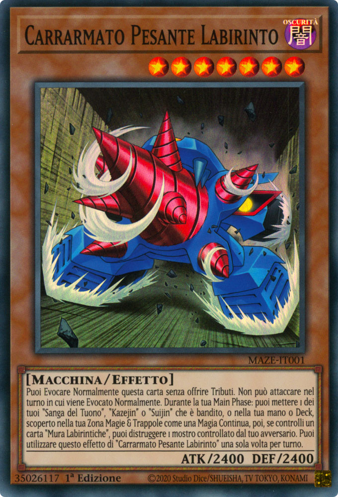 MAZE-IT001 Carrarmato Pesante Labirinto Super Rara 1a Edizione (IT) -NEAR MINT-