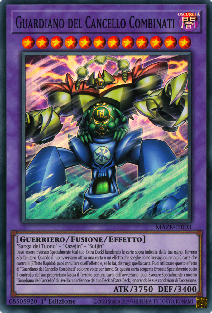 MAZE-IT003 Guardiano del Cancello Combinati Super Rara 1a Edizione (IT) -NEAR MINT-