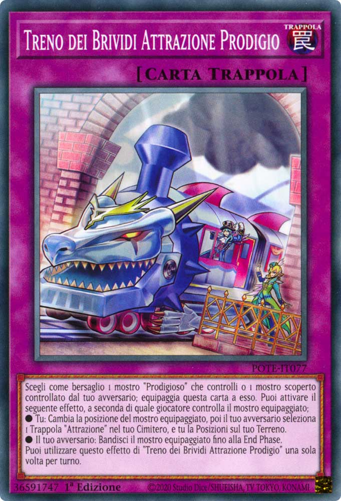 POTE-IT077 Treno dei Brividi Attrazione Prodigio Comune 1a Edizione (IT) -NEAR MINT-