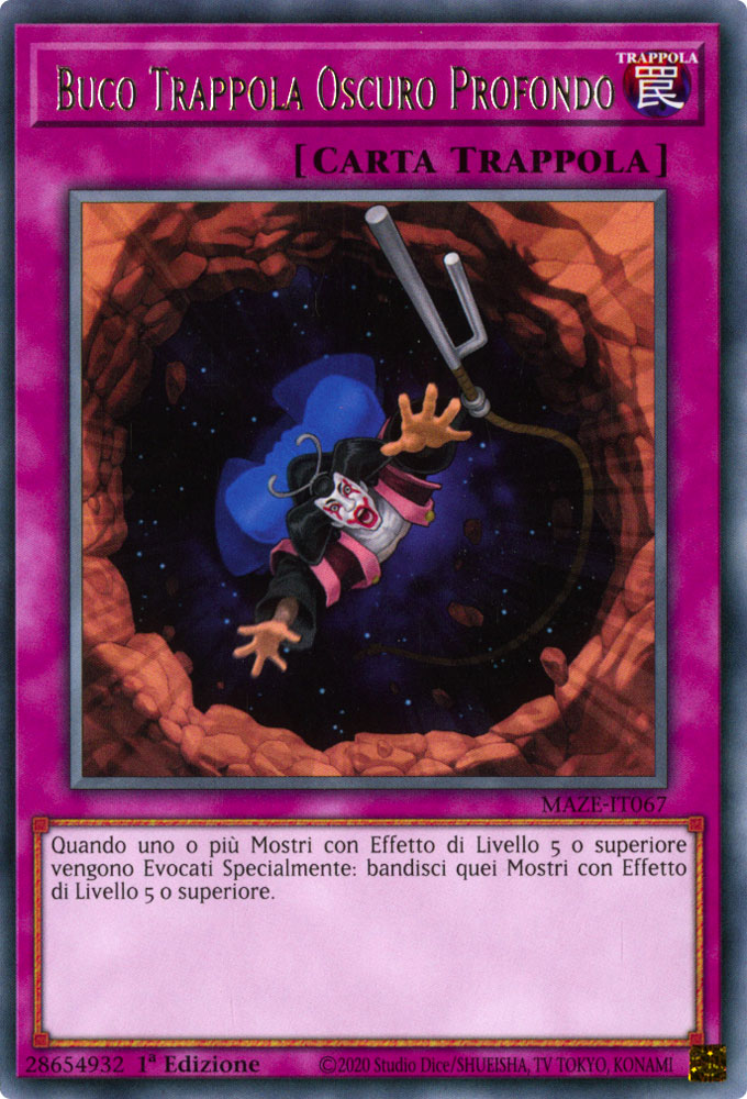 MAZE-IT067 Buco Trappola Oscuro Profondo Rara 1a Edizione (IT) -NEAR MINT-