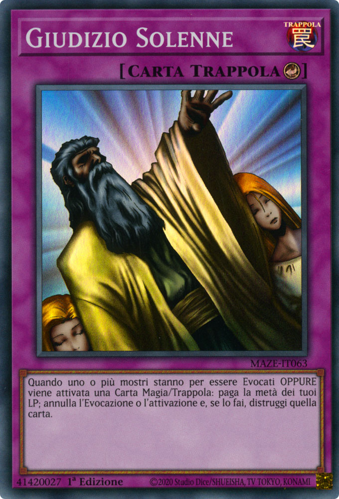MAZE-IT063 Giudizio Solenne Super Rara 1a Edizione (IT) -NEAR MINT-