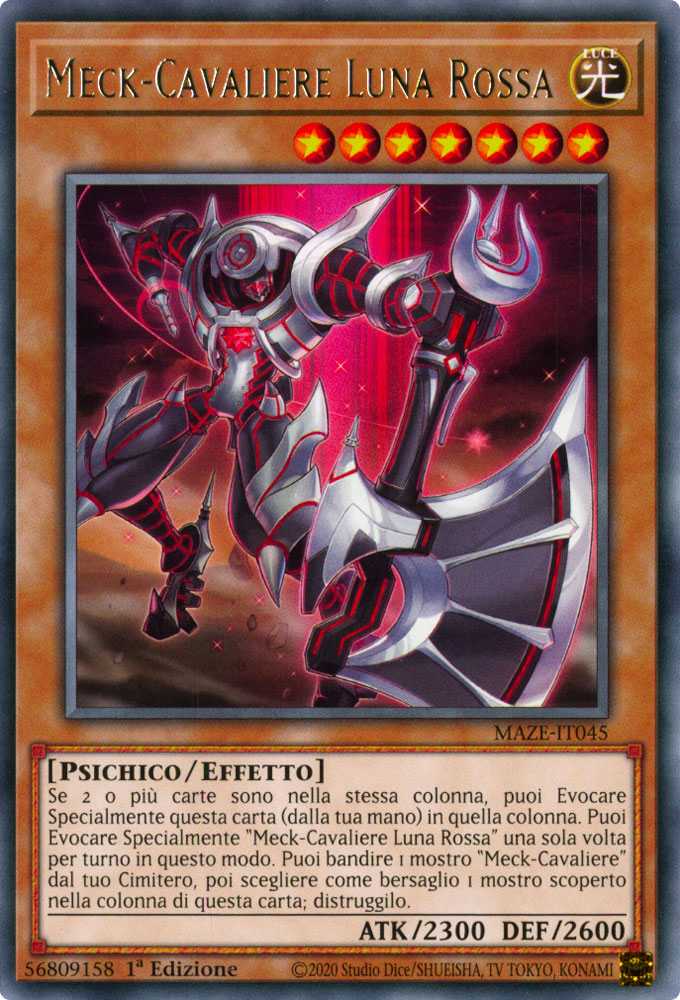 MAZE-IT045 Meck-Cavaliere Luna Rossa Rara 1a Edizione (IT) -NEAR MINT-
