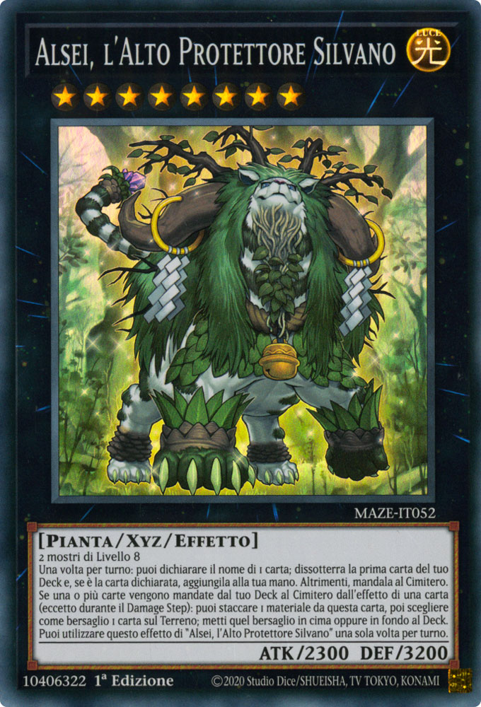 MAZE-IT052 Alsei, l'Alto Protettore Silvano Super Rara 1a Edizione (IT) -NEAR MINT-