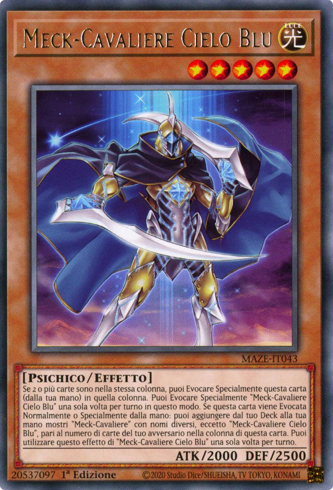 MAZE-IT043 Meck-Cavaliere Cielo Blu Rara 1a Edizione (IT) -NEAR MINT-