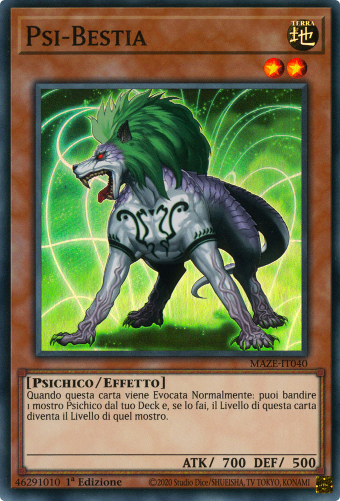 MAZE-IT040 Psi-Bestia Super Rara 1a Edizione (IT) -NEAR MINT-