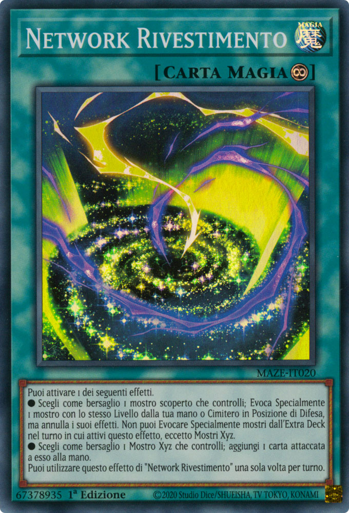 MAZE-IT020 Network Rivestimento Super Rara 1a Edizione (IT) -NEAR MINT-