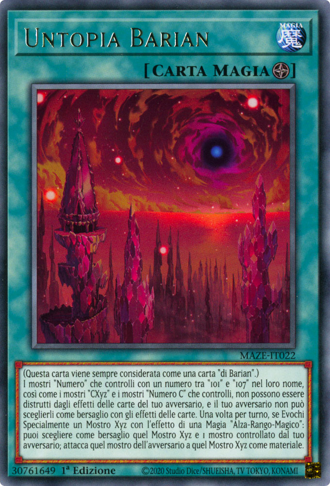 MAZE-IT022 Untopia Barian Rara 1a Edizione (IT) -NEAR MINT-