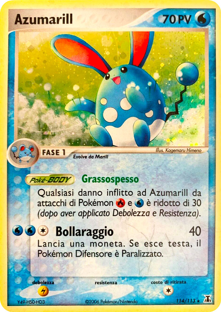 114 / 113 Azumarill rara foil (IT) -NEAR MINT-